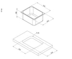 Chiuveta incorporabila din otel inoxidabil 320x260x150mm - EVONomad