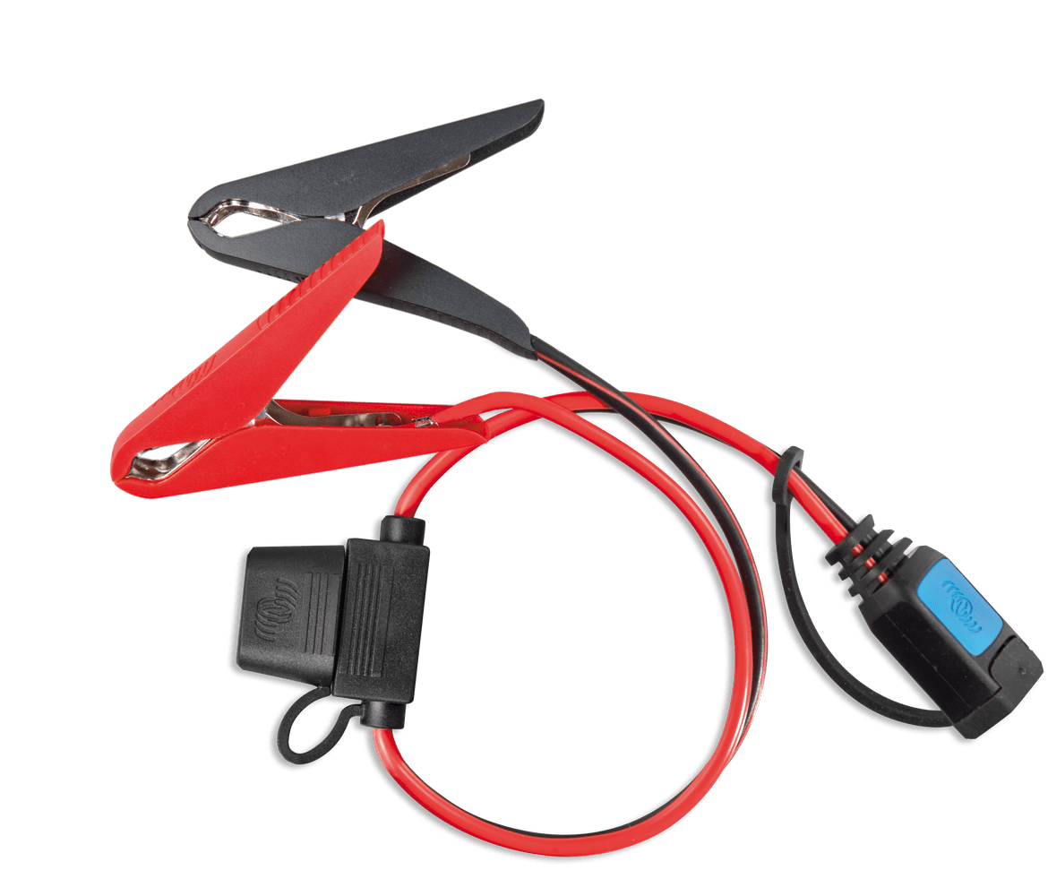 Cleme de conectare cu siguranta fuzibila - Clamp connector with 30 A ATO fuse - EVONomad