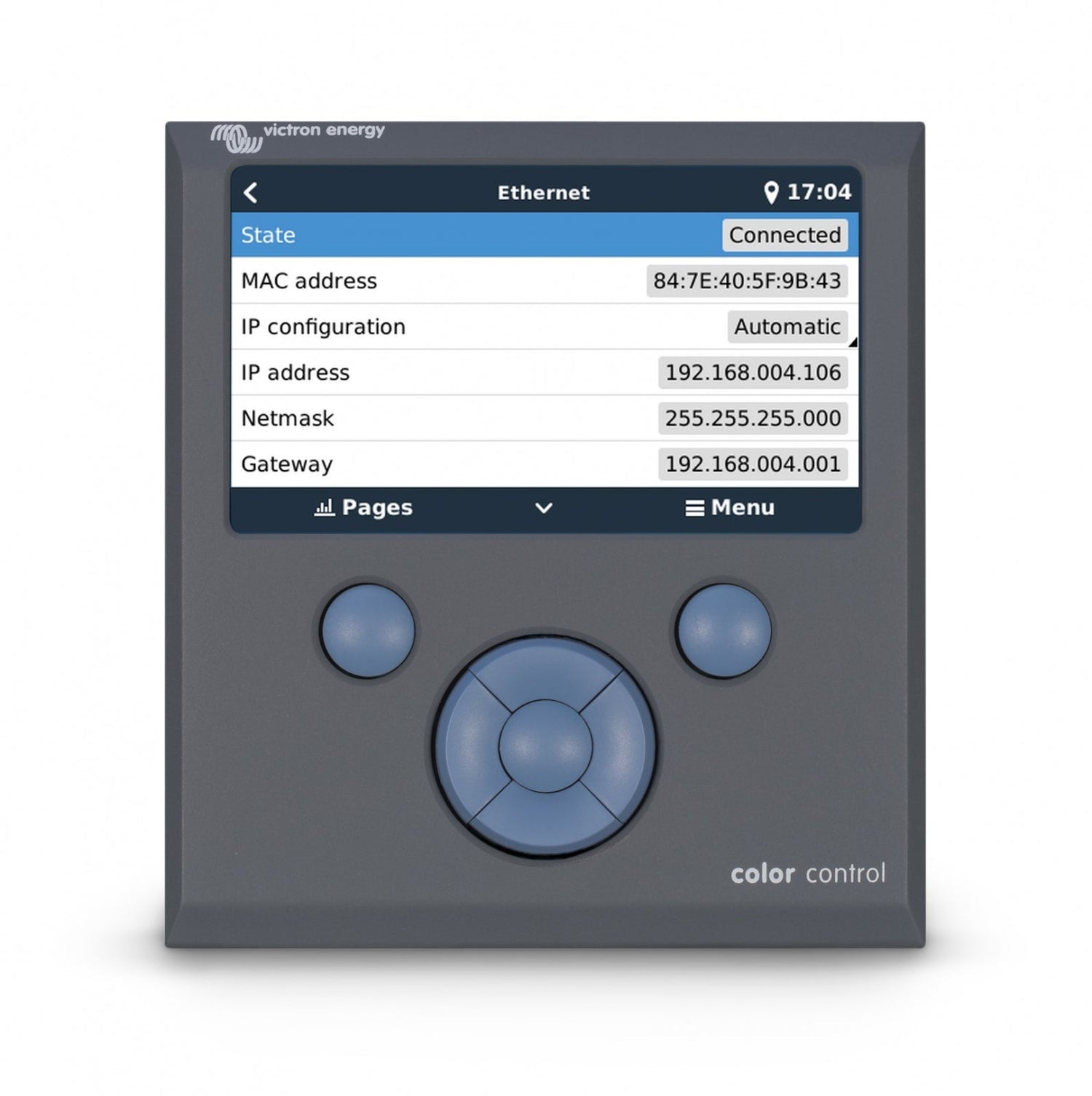 Color Control GX - EVONomad