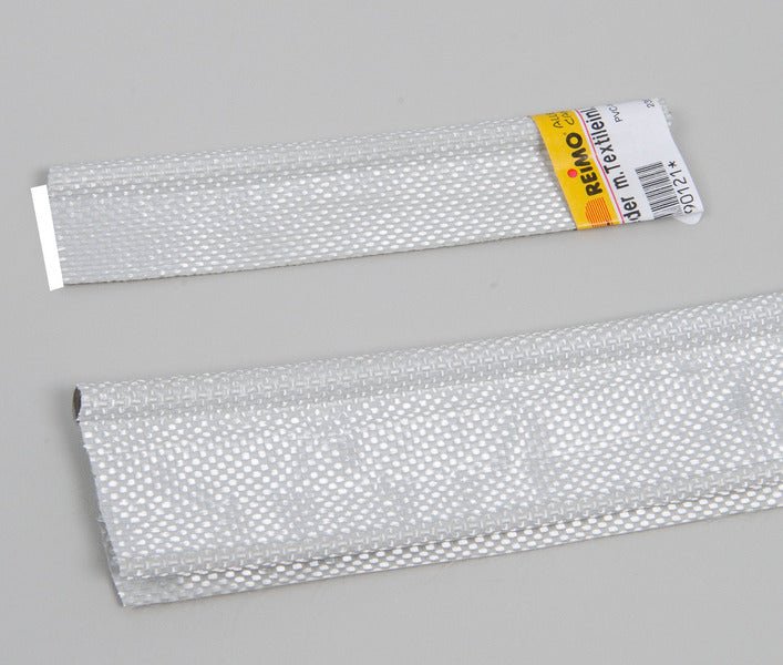 Conducta/ Tub dublu cu material textil Ø7,5 pana la 4,5 mm pentru cuplarea cortului/ copetinei pe sina rulotei - EVONomad