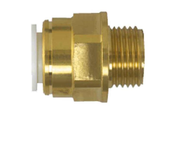 Conector cu surub 3/8" filet exterior, alama - EVONomad