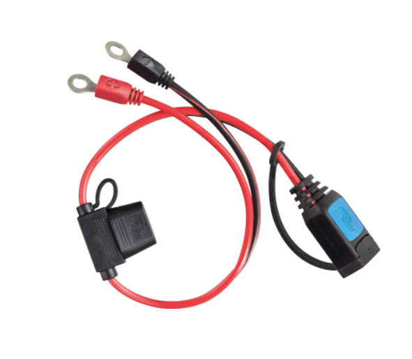 Conector papuc inelat M6 cu siguranta fuzibila - M6 eyelet connector with 30A ATO fuse - EVONomad