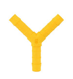 Conector Y pentru furtun de 10 mm 2 buc. Alb galben - EVONomad