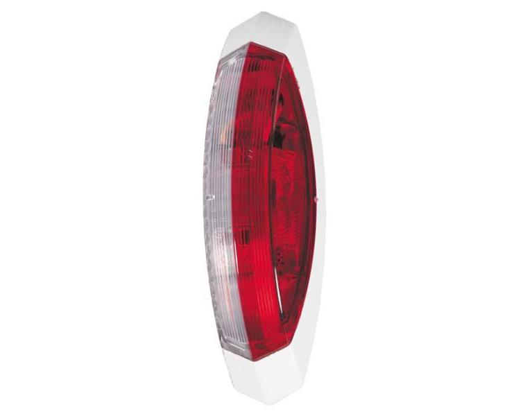 Contur rosu deschis/alb, placa de baza dreapta alba, 122,2x39,2x28,6mm - EVONomad