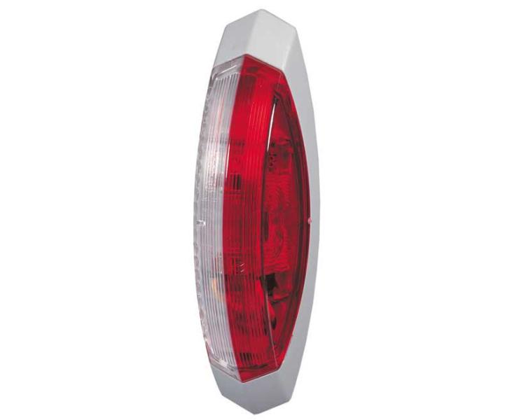 Contur rosu deschis/alb, placa de baza gri in partea dreapta, 122,2x39,2x28,6mm - EVONomad