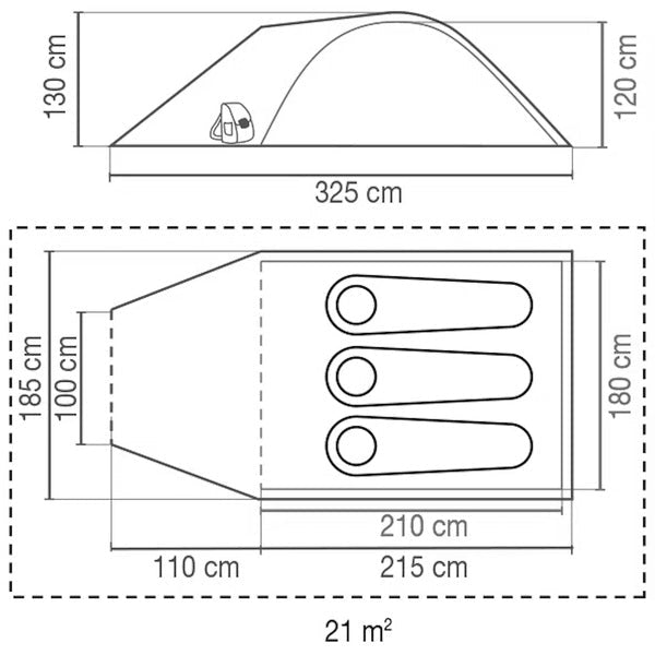 Cort Blackout de la Coleman Darwin 3 - EVONomad