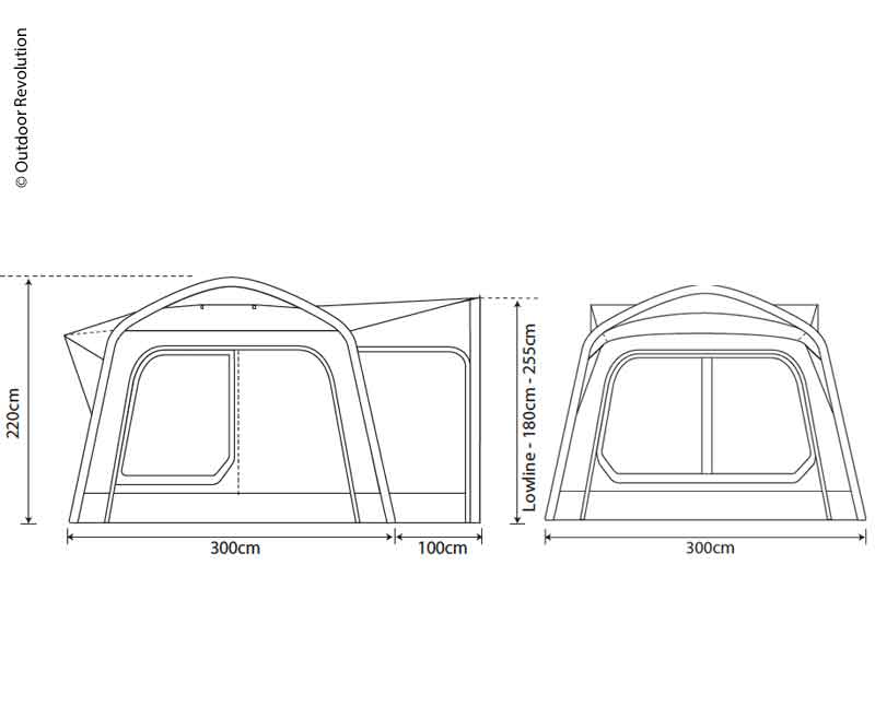 Cort CamperVan - Outdoor Revolution Movelite - EVONomad