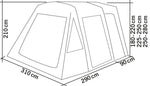 Cort cu structura gonflabila pentru Rulote & Autorulote - Tour Breeze Air - 3 inaltimi de montare - EVONomad
