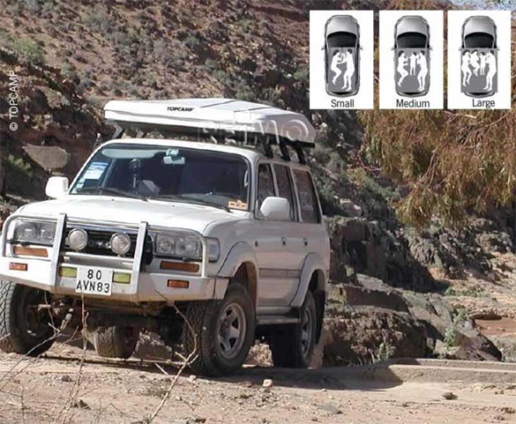 Cort de acoperis TopCamp pentru masini, Camper VANe si camionete - EVONomad