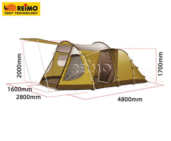 Cort de camping Bregenz 2, Family Edition Z5, cort de familie pentru 4 persoane - EVONomad