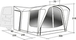 Cort lateral cu structura pe aer - CamperVan Outwell Newburg 240 Air - EVONomad