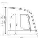 Cort Rulota/ Autorulota pe structura de aer - Revolution SPORTLITE AIR 320 - EVONomad