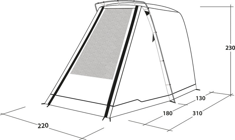 Cort spate independent de Camper pentru VW T5/6 si MB Vito - SANDCREST L - EVONomad