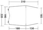 Cort spate independent de Camper pentru VW T5/6 si MB Vito - SANDCREST L - EVONomad
