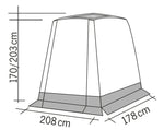Cort spate TRAPEZ pentru mini Camper Van - uri - EVONomad
