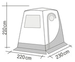 Cort spate VAN Trapez - pentru Renault Trafic/ Ford Transit/ Opel Vivaro/ Spacetourer/ Fiat - EVONomad