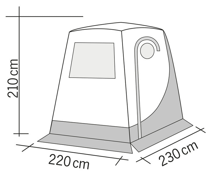 Cort spate VAN Trapez - pentru Renault Trafic/ Ford Transit/ Opel Vivaro/ Spacetourer/ Fiat - EVONomad