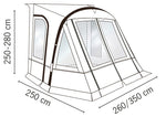 Cort structura gonflabila pentru Autorulota - One Beam Air High - EVONomad