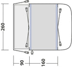 Cort structura pe aer CamperVan Outwell Newburg 160 Air - EVONomad