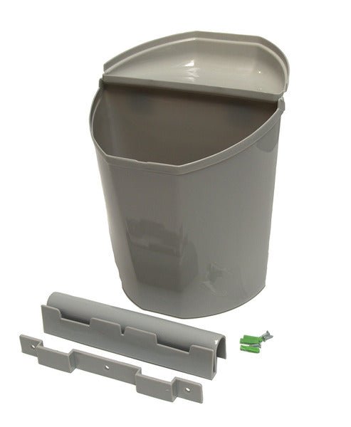 Cos de gunoi cu capac - 6 l - Gri - EVONomad