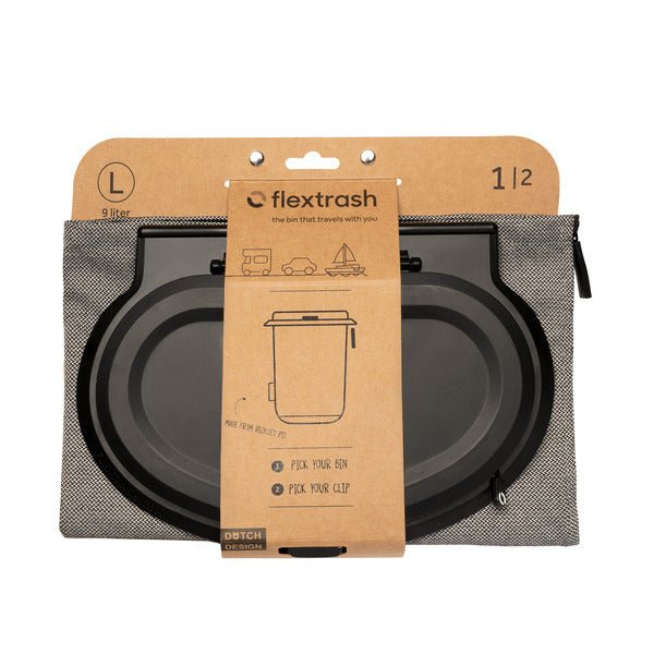 Cos de gunoi Flextrash, 9/5/3 litri, gri - EVONomad