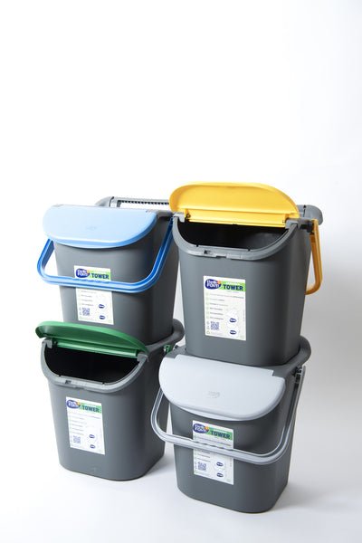 Cos de gunoi stivuibil - 30 l - Finisaje diferite de culori - EVONomad