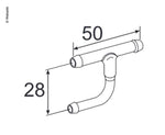 Cot la 90° 90mm - EVONomad