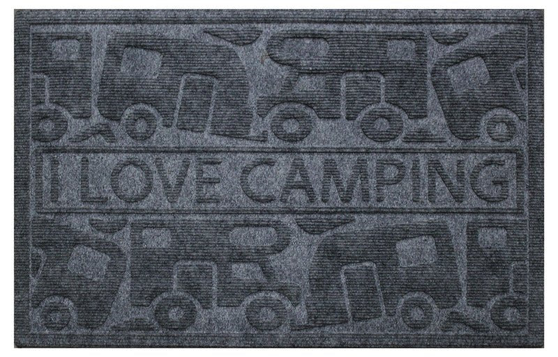 Covoras pentru picioare KERA KAMP 40x60cm, gri, PP/cauciuc, motive: Motorhome/Rulota - EVONomad