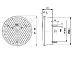 Fara de ceata LED 12V, 4W IP67 Cablu transparent de 500 mm - EVONomad