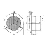 Fara de ceata spate LED 12V cu reflector - 4W - Rosu - EVONomad
