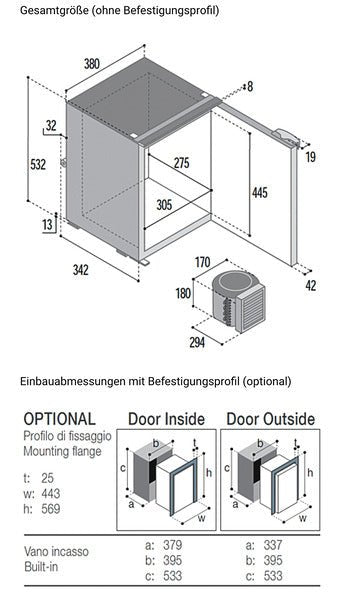 Frigider cu compresor C42L - Gri - 42 l - EVONomad