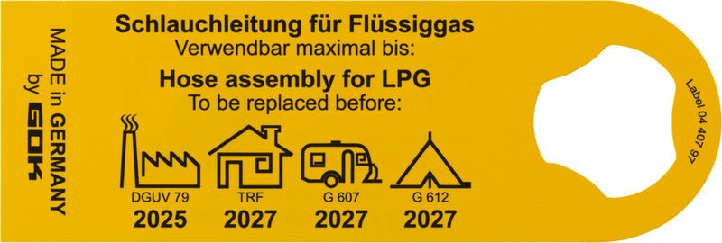 Furtun de gaz 80cm rezistent la iarna pana la - 30 grade - EVONomad