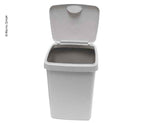 Galeata cu capac cu balamale, 10 litri, gri, 25x22x33 cm - EVONomad