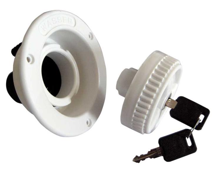 Gat de umplere - scurt - alb - conexiune 40 mm - EVONomad