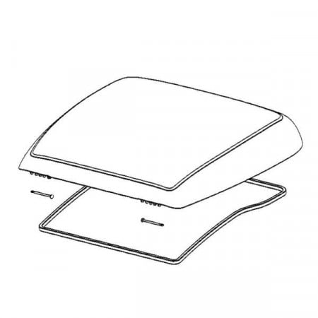 Geam de schimb pentru Trapa Mini Heki 400 x 400 mm - EVONomad