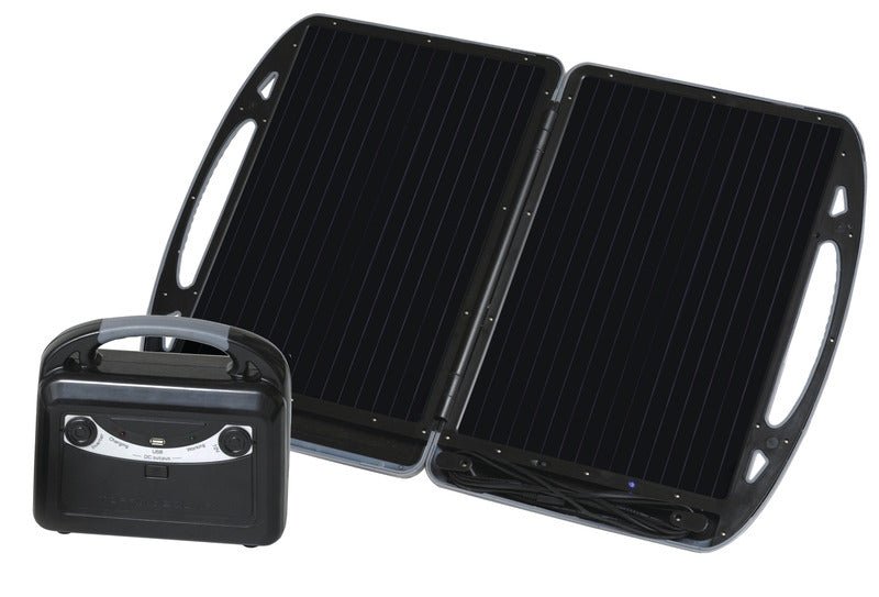 Generator solar mobil, Carbest, cu modul de 13W si baterie 12V/7A - EVONomad