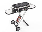 Gratar cu carucior Camp4 cu aprindere piezo, 50mbar, 3kW, 2 placi gratar - EVONomad