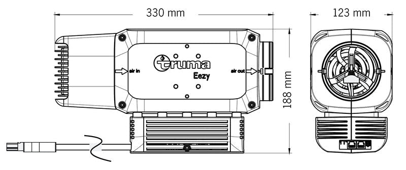 Incalzitor electric Truma Eezy 230V pentru rulota si camper van - EVONomad