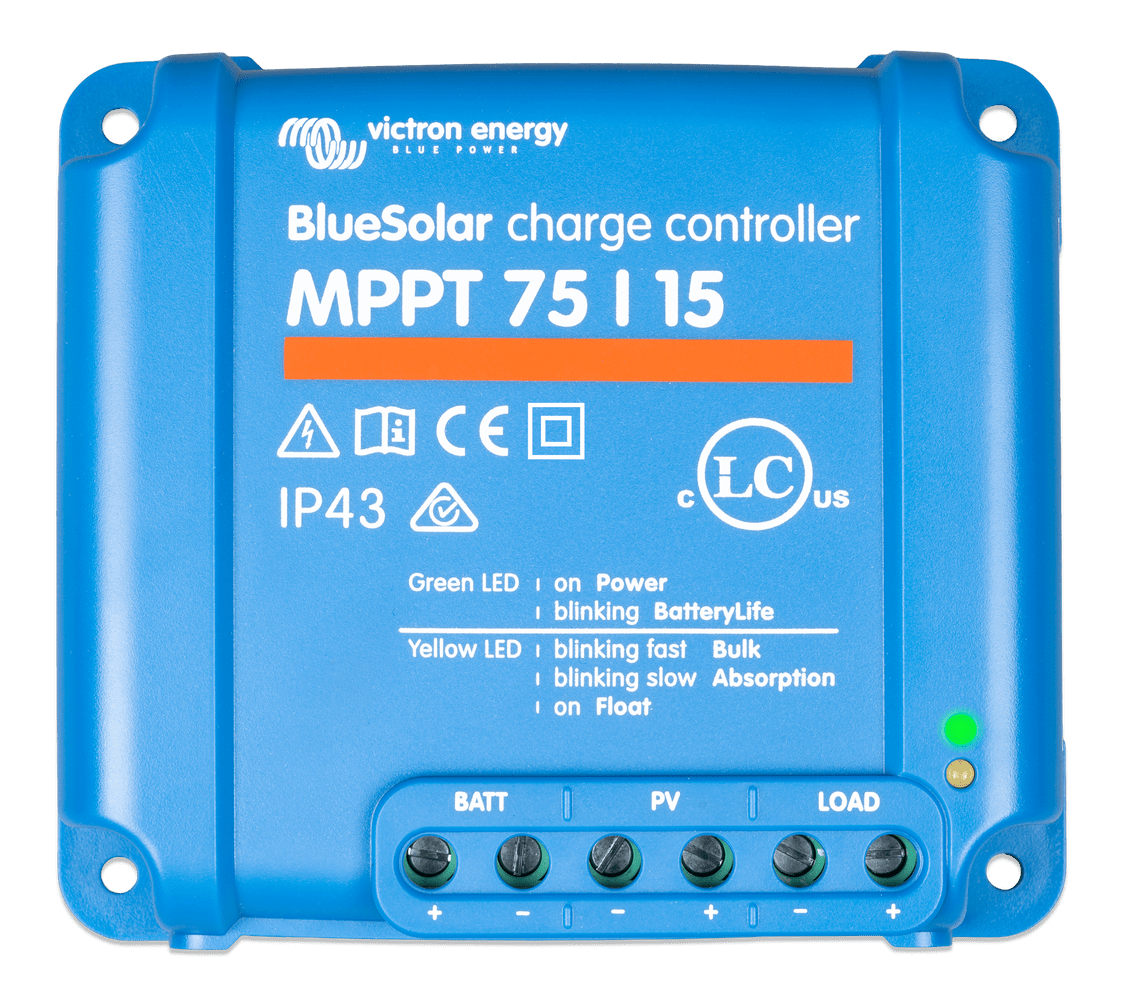 Incarcator solar 12V 24V 15A - BlueSolar MPPT 75 15 (12 24V - 15A) - EVONomad