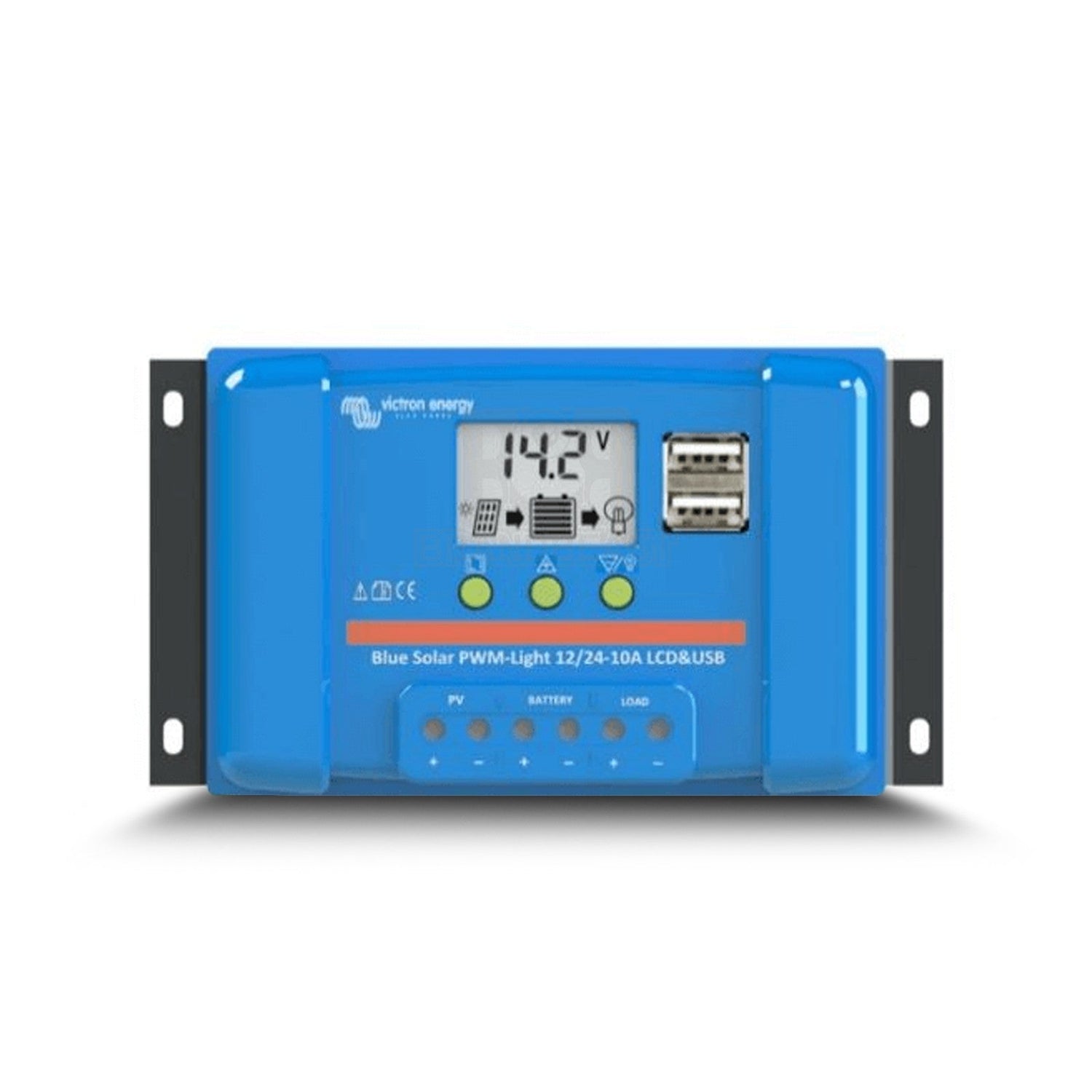 Incarcator solar LCDUSB 12V 24V 10A - BlueSolar PWM - LCDUSB 12 24V - 10A - EVONomad
