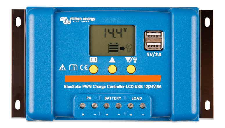 Incarcator solar LCDUSB 12V 24V 30A - BlueSolar PWM - LCDUSB 12 24V - 30A - EVONomad