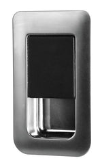 Inchidere 36 x 59 mm pentru grosimi usi 12 - 18 mm - Crom mat / negru - EVONomad
