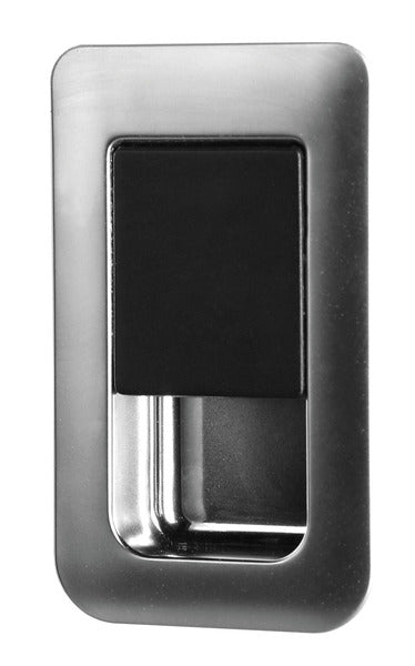 Inchidere 36 x 59 mm pentru grosimi usi 12 - 18 mm - Crom mat / negru - EVONomad