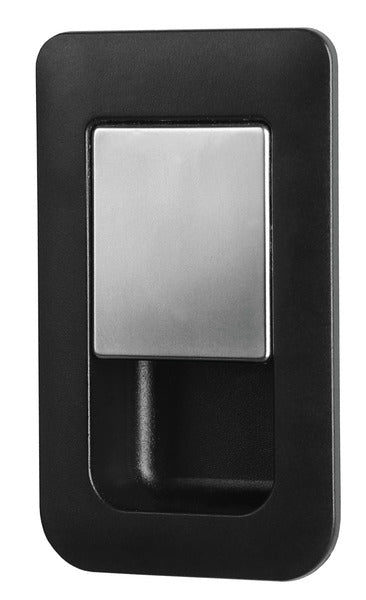Inchidere 36 x 59 mm pentru grosimi usi 12 - 18 mm - negru mat / crom - EVONomad