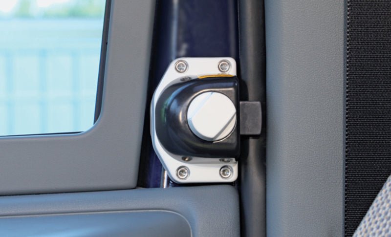 Incuietoare Ford Transit 2006 - 2013 - Negru / Alb - Buton rotitor - Set de 2 - EVONomad