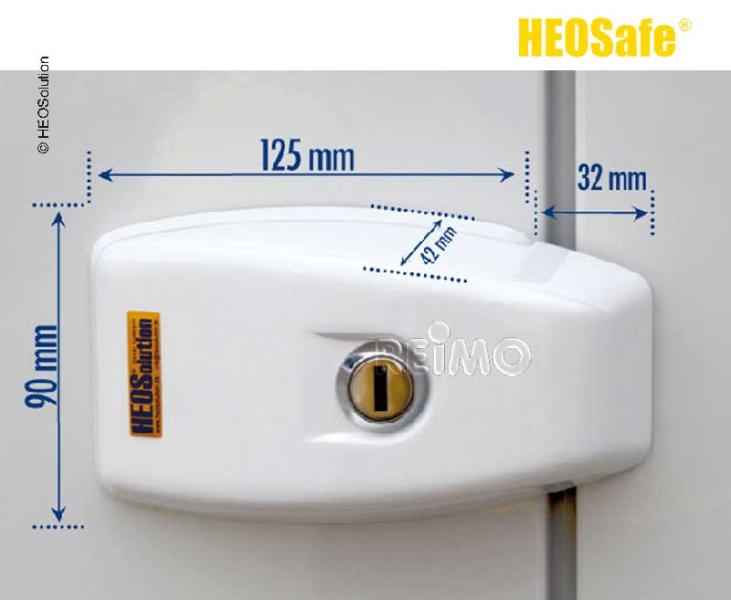 Incuietoare pentru asigurarea usilor glisante, spate si cu balamale - set de 2 - EVONomad
