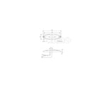 Indicator LED, 12V, 1W, transparent, cablu de 200 mm, cadru alb IP67 - EVONomad