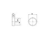 Indicator LED 12V 1W transparent cu reflector - EVONomad