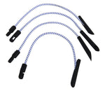 Întinzător cauciuc 35 cm extensibil, alb cu cârlige de fixare și capace - EVONomad
