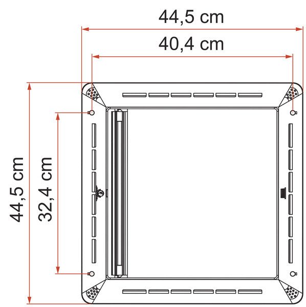 Jaluzele opace pentru hote de acoperis - Aerisire 40 x 40 cm - alb - EVONomad
